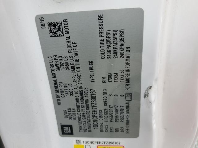 2015 CHEVROLET SILVERADO C1500 1GCNCPEH7FZ398767