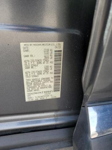 2015 NISSAN MURANO S 5N1AZ2MG5FN230945