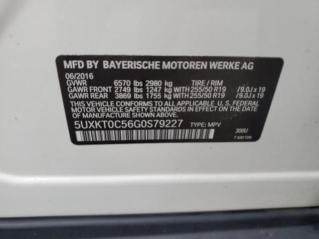 2016 BMW X5 XDR40E 5UXKT0C56G0S79227