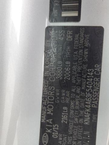 2015 KIA FORTE LX KNAFK4A63F5404143