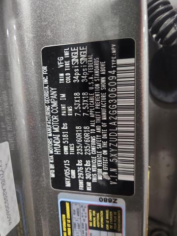2016 HYUNDAI SANTA FE S 5XYZUDLA2GG306094