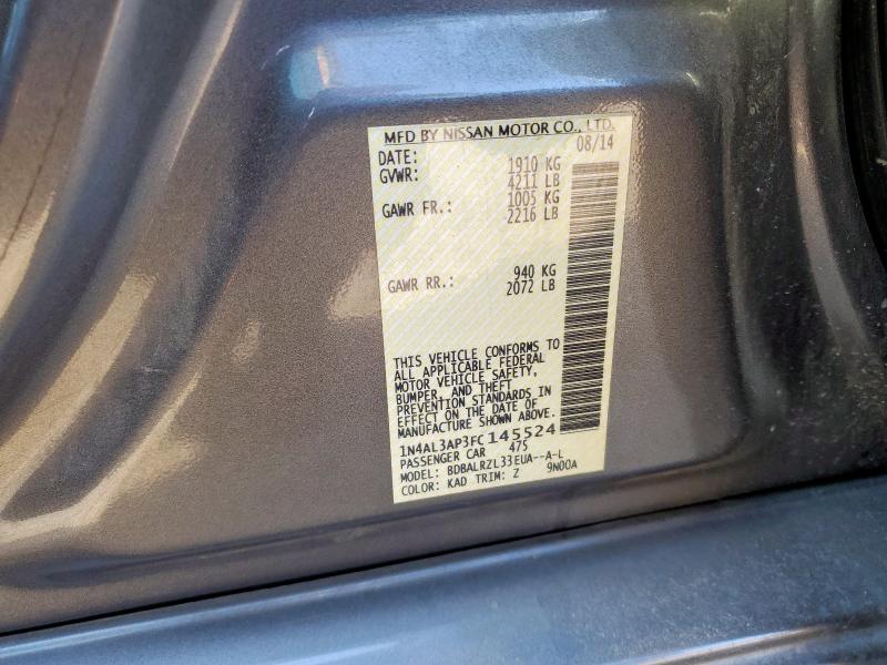 2015 NISSAN ALTIMA 2.5 #3265051872