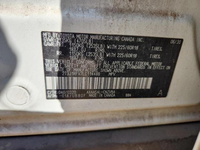 2020 TOYOTA RAV4 ADVEN 2T3J1RFV7LC114488