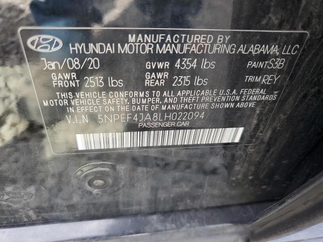 2020 HYUNDAI SONATA SEL 5NPEF4JA8LH022094