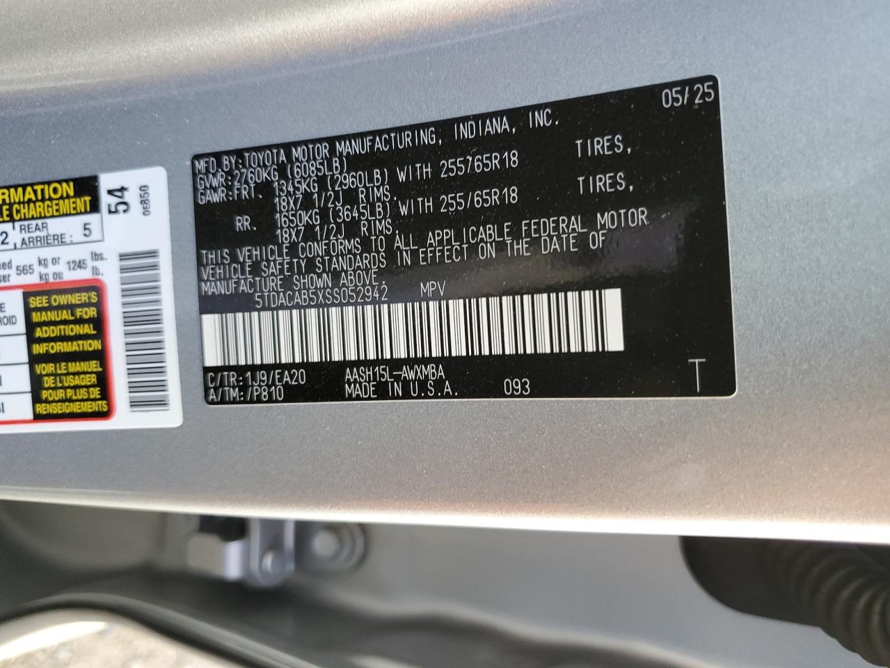 TOYOTA HIGHLANDER LE