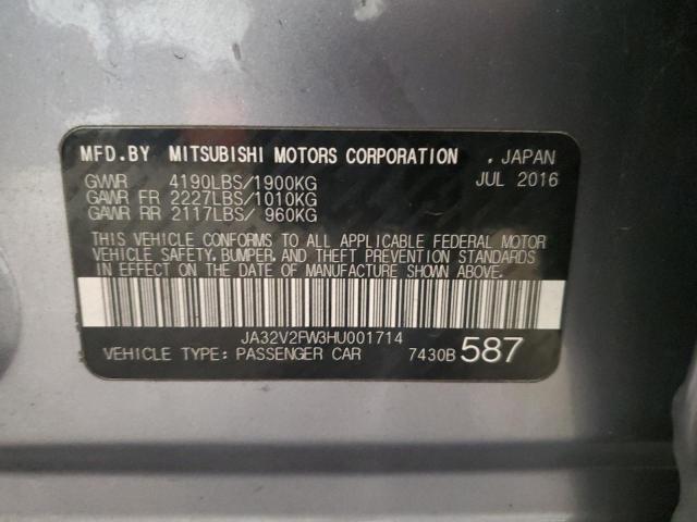 2017 MITSUBISHI LANCER ES JA32V2FW3HU001714