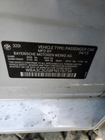 2015 BMW 320 I XDRI WBA3C3G58FNS76734