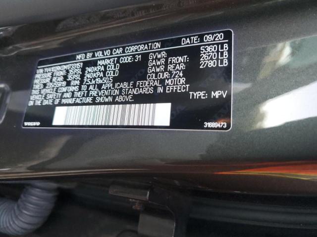 2021 VOLVO XC60 T5 MO YV4102RK0M1733151