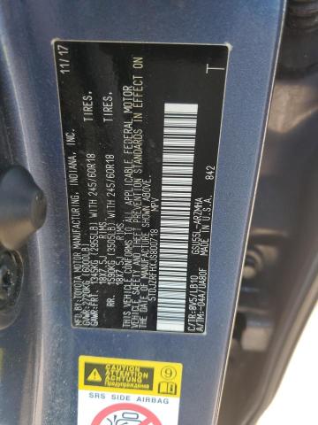 2018 TOYOTA HIGHLANDER 5TDJZRFHXJS800718