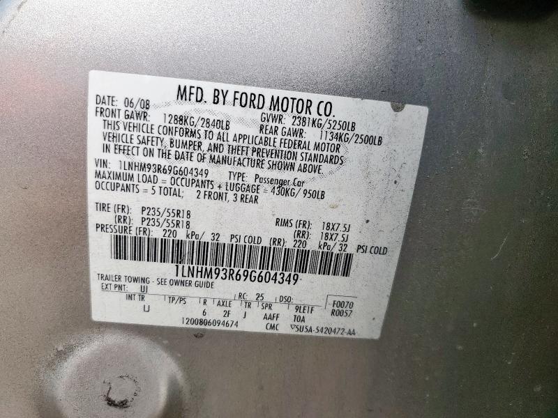 2009 LINCOLN MKS #3304003673