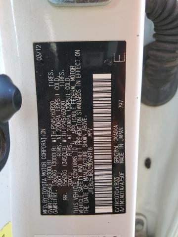 2012 TOYOTA 4RUNNER SR5 #3287794097