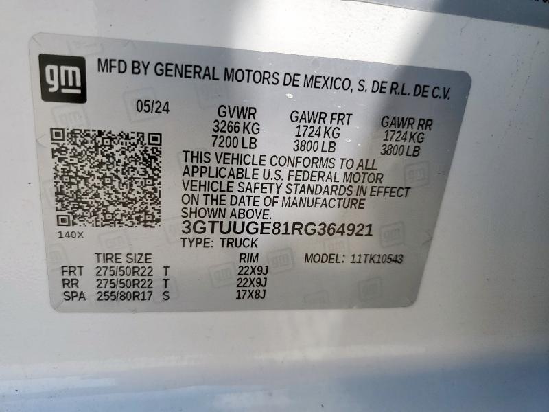 2024 GMC SIERRA K15 3GTUUGE81RG364921