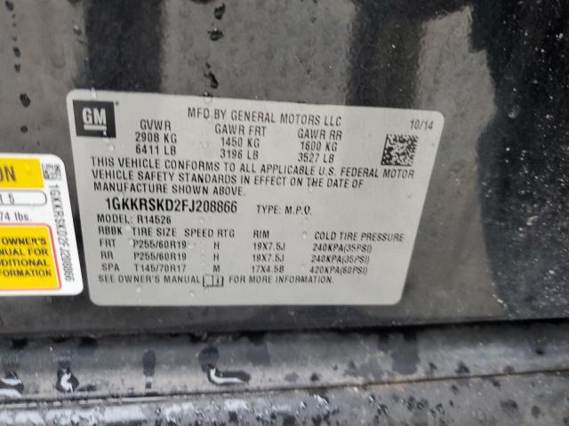 2015 GMC ACADIA SLT 1GKKRSKD2FJ208866