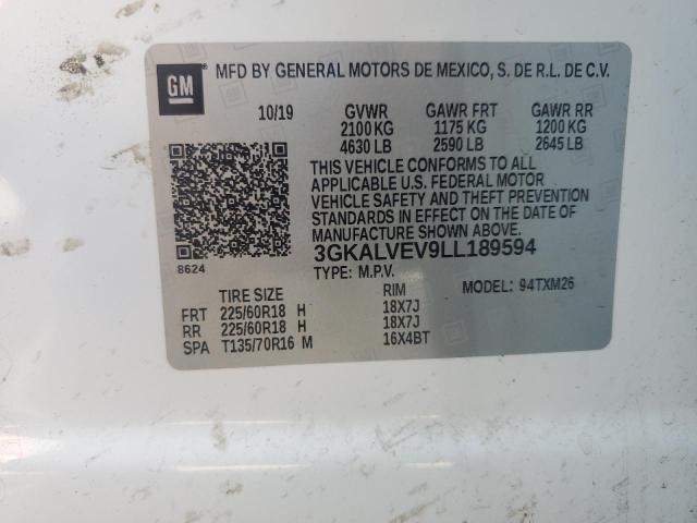 2020 GMC TERRAIN SL 3GKALVEV9LL189594