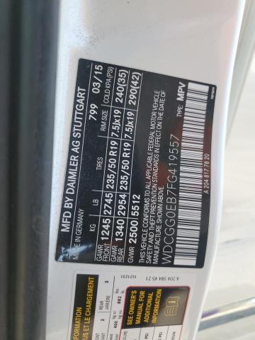 2015 MERCEDES-BENZ GLK 250 BL WDCGG0EB7FG419557