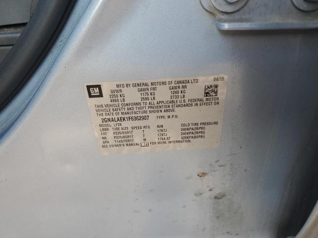 2015 CHEVROLET EQUINOX LS 2GNALAEK1F6362907