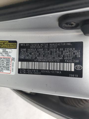 2007 TOYOTA CAMRY LE #3279702914