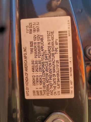 2016 ACURA RDX TECHNO 5J8TB4H58GL019128