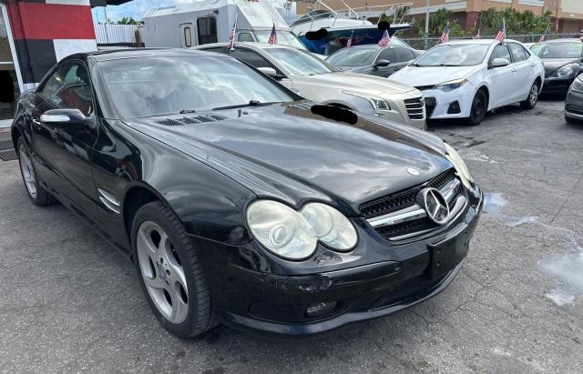 MERCEDES-BENZ SL 500 2004 black roadster gas WDBSK75F54F070815 photo #1