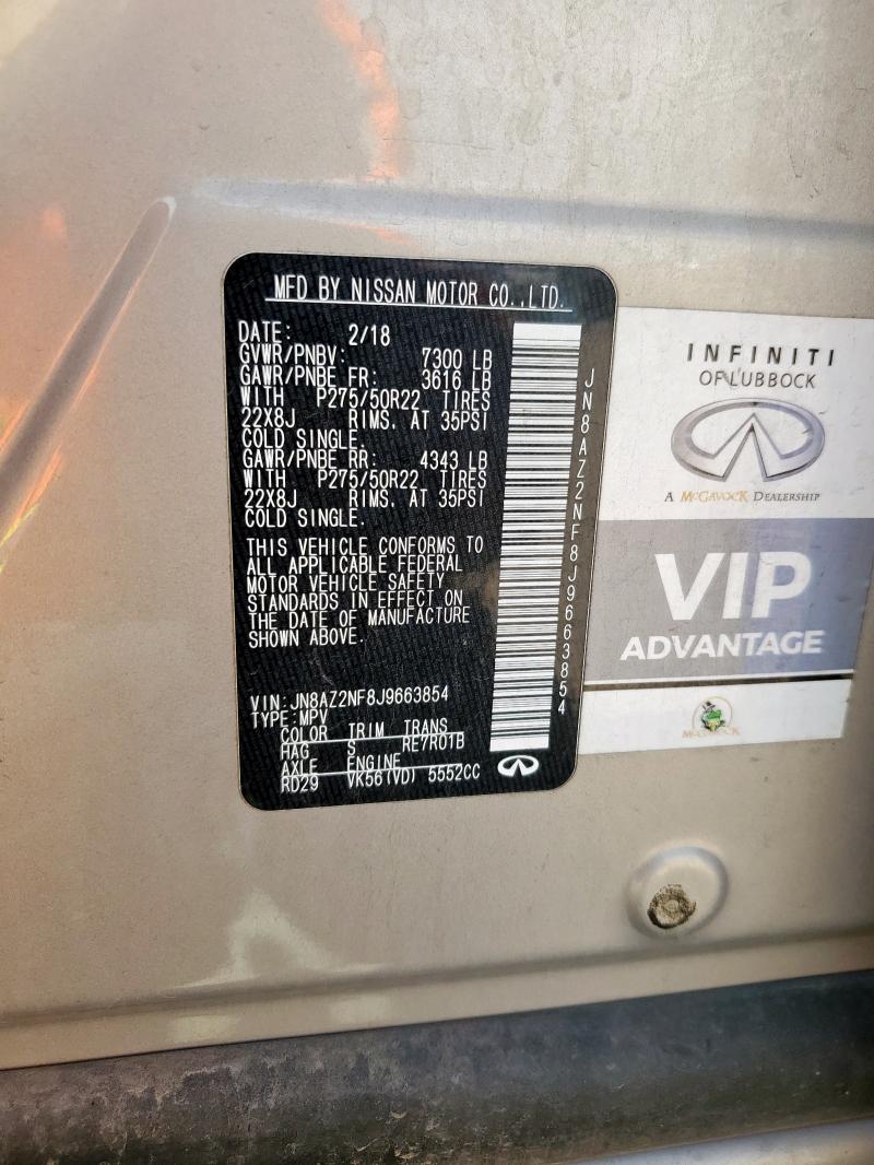 2018 INFINITI QX80 BASE #3287657032