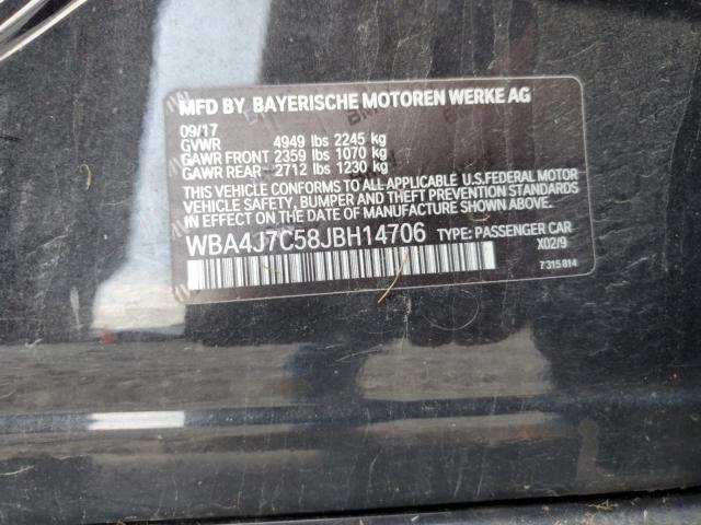 2018 BMW 440XI GRAN WBA4J7C58JBH14706