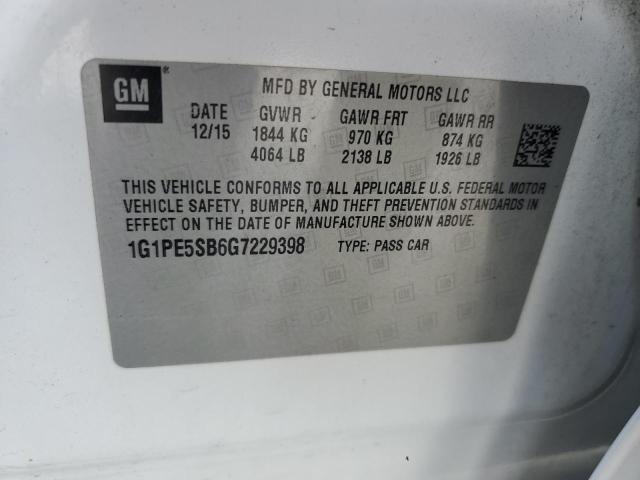 2016 CHEVROLET CRUZE LIMITED LT #3292490699