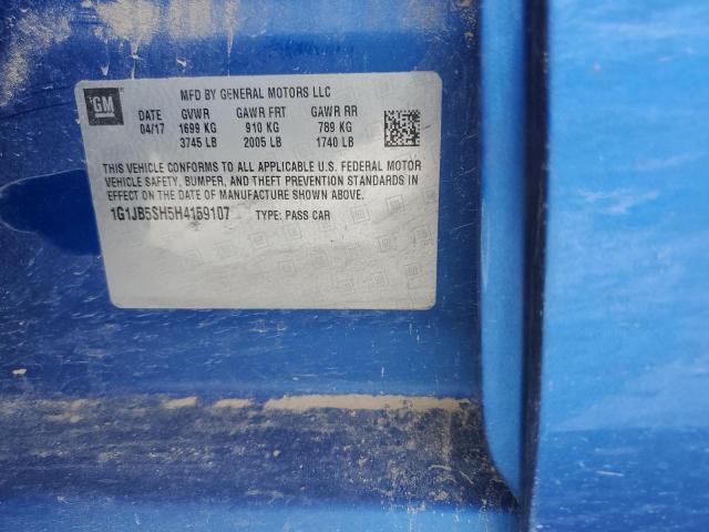 2017 CHEVROLET SONIC LS - 1G1JB5SH5H4159107