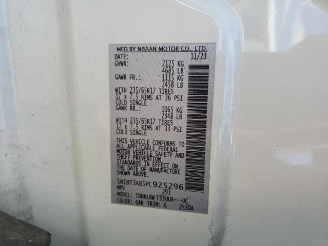 2023 NISSAN ROGUE S 5N1BT3AB5PC925296