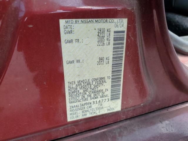 2015 NISSAN ALTIMA 2.5 #3296431674