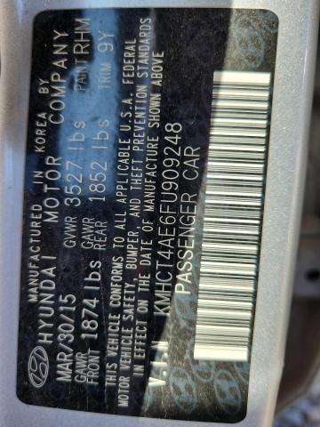 2015 HYUNDAI ACCENT GLS KMHCT4AE6FU909248