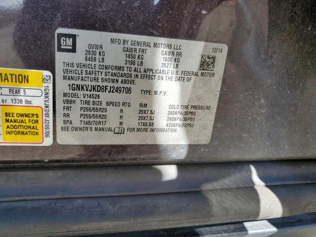 2015 CHEVROLET TRAVERSE L - 1GNKVJKD8FJ249706