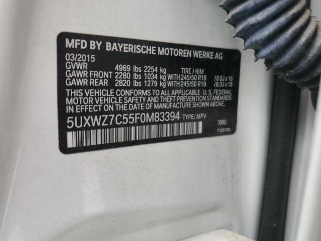 2015 BMW X3 SDRIVE2 5UXWZ7C55F0M83394