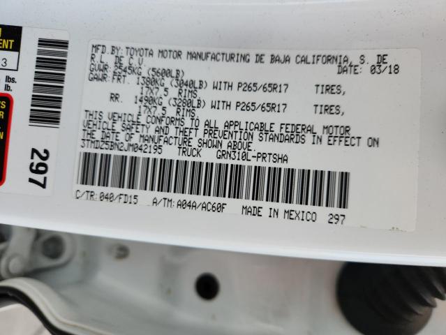 2018 TOYOTA TACOMA DOU #3313358051