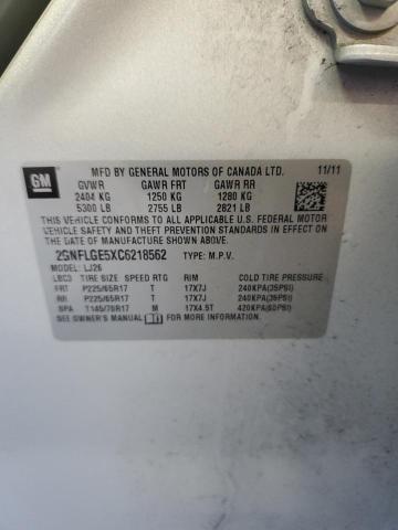 2012 CHEVROLET EQUINOX LT - 2GNFLGE5XC6218562