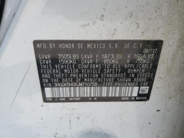 2018 HONDA FIT EX 3HGGK5H0XJM710758