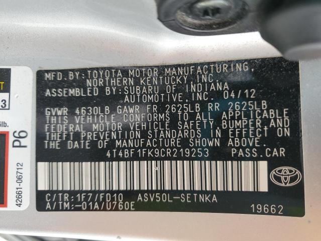 2012 TOYOTA CAMRY BASE #3259627377