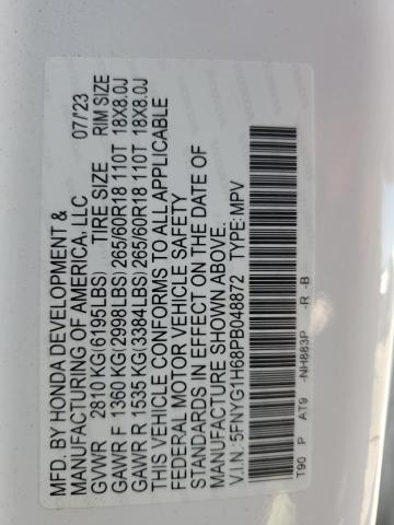 2023 HONDA PILOT TRAI 5FNYG1H68PB048872