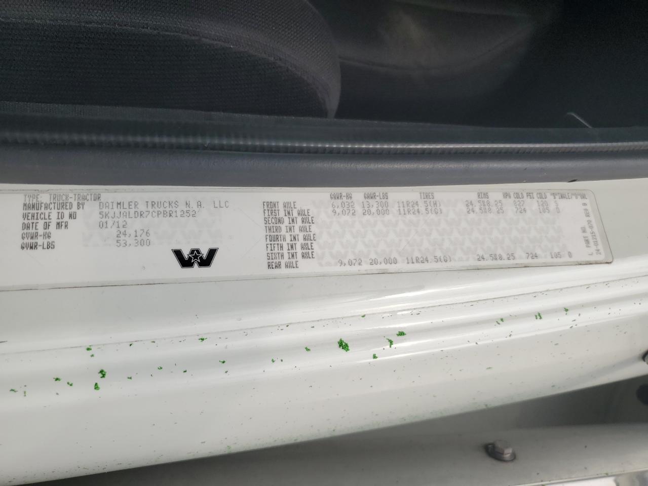 Lot #3246122093 2012 WESTERN STAR/AUTO CAR CONVENTION