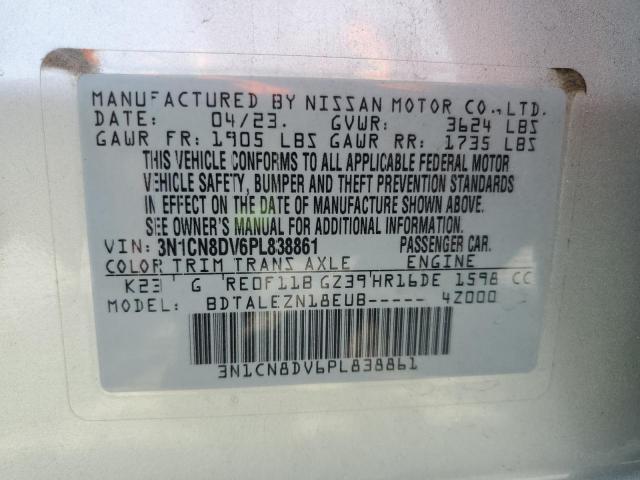 2023 NISSAN VERSA S 3N1CN8DV6PL838861