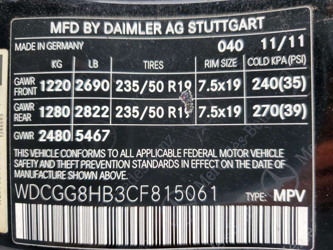 Lot #3310626832 2012 MERCEDES-BENZ GLK 350 4MATIC