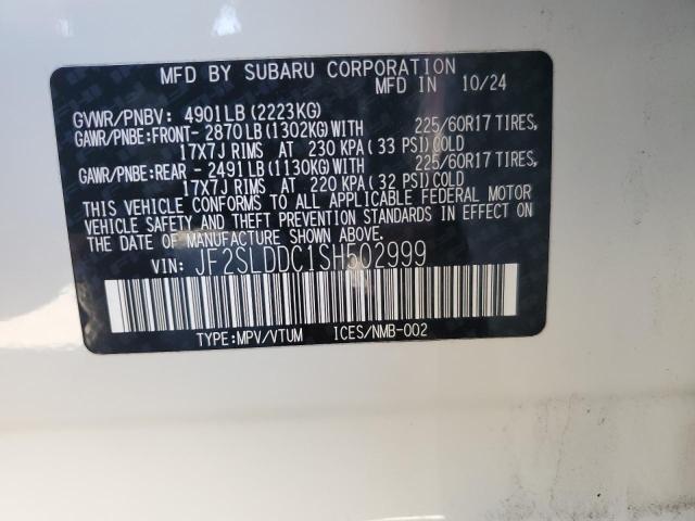 2025 SUBARU FORESTER PREMIUM JF2SLDDC1SH502999