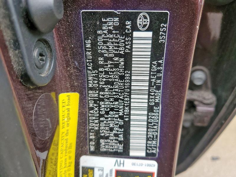 2015 TOYOTA AVALON XLE - 4T1BK1EB7FU169982