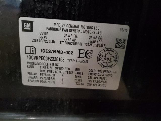 2015 CHEVROLET SILVERADO 1GCVKPEC0FZ328163