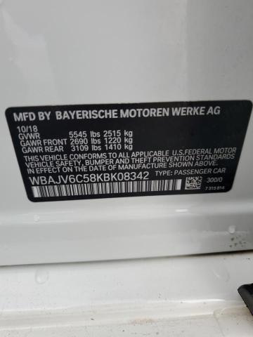 2019 BMW 640 XIGT WBAJV6C58KBK08342