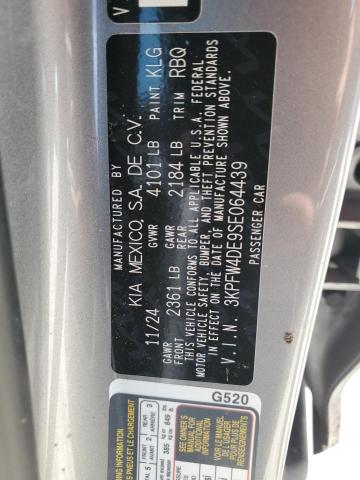 2025 KIA K4 GT LINE 3KPFW4DE9SE064439