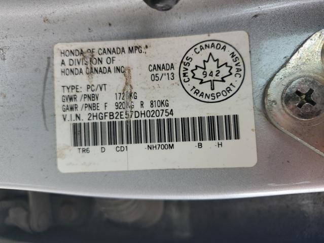 2013 HONDA CIVIC LX - 2HGFB2E57DH020754