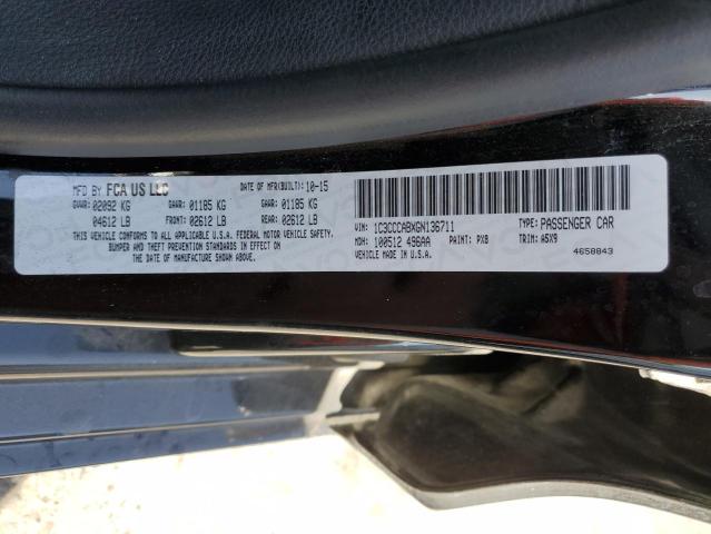 2016 CHRYSLER 200 LIMITE 1C3CCCABXGN136711