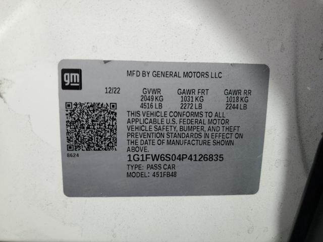 2023 CHEVROLET BOLT EV 1L 1G1FW6S04P4126835