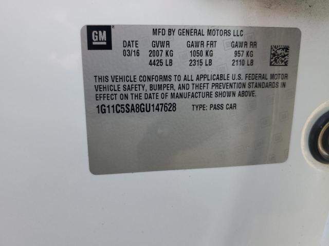 2016 CHEVROLET MALIBU LIM 1G11C5SA8GU147628