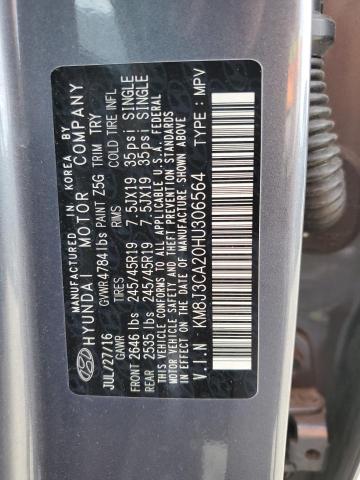 2017 HYUNDAI TUCSON LIM - KM8J3CA20HU306564
